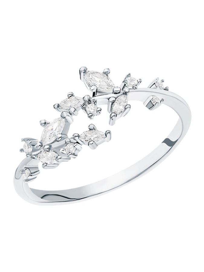 Серебряное кольцо с фианитами