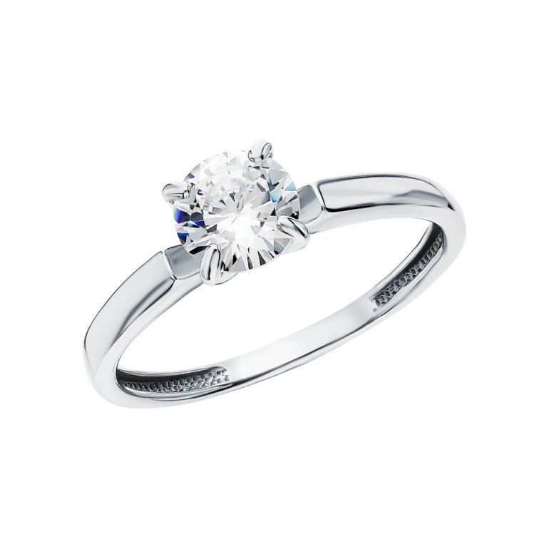 Серебряное кольцо с фианитом