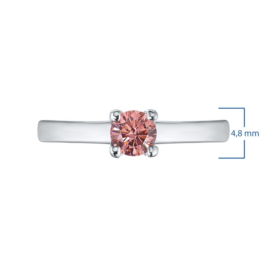 Помолвочное кольцо из белого золота э4012кц10161700_pink — фото 3