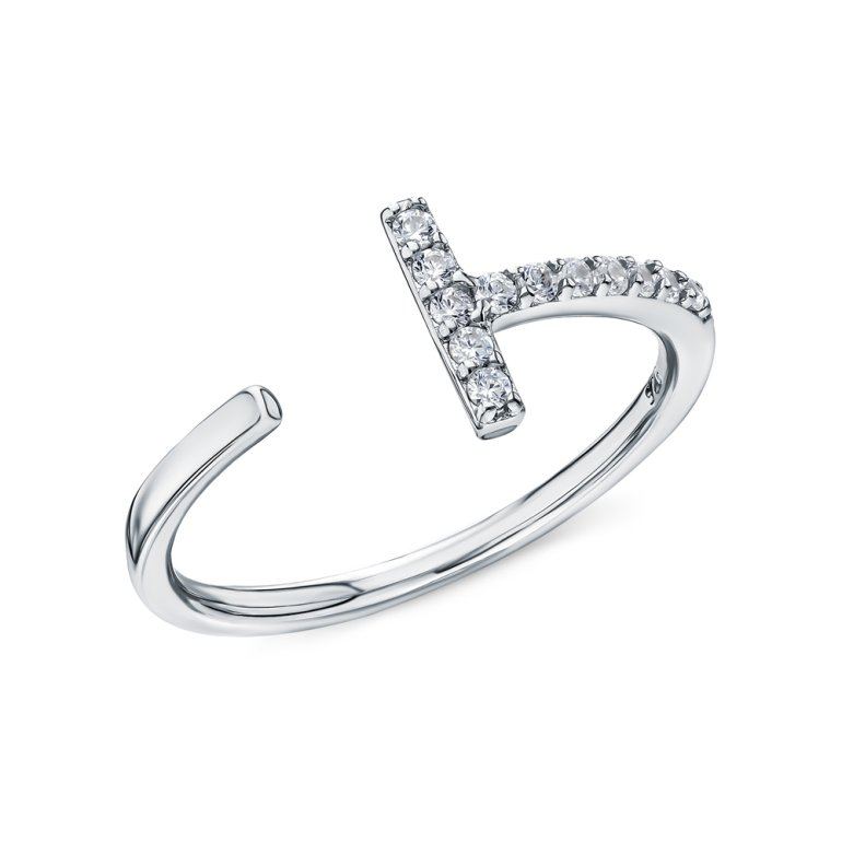 Серебряное кольцо с фианитами