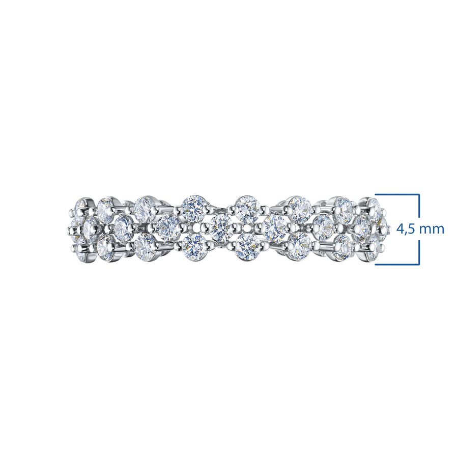 Классическое кольцо из белого золота э4712кц08160900_white — фото 7