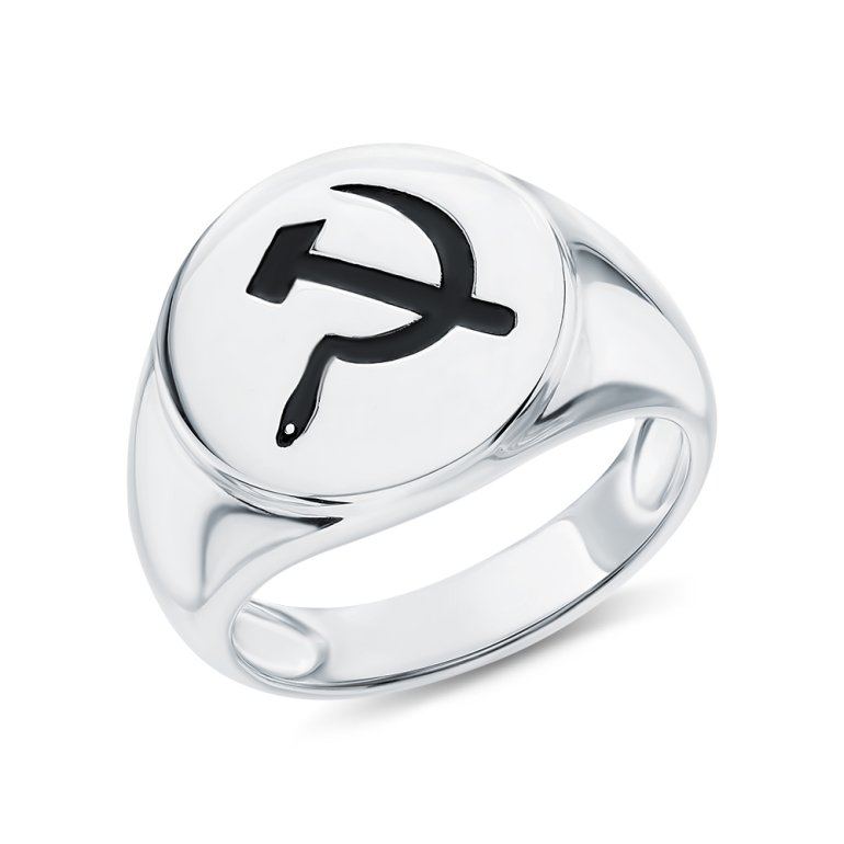 Серебряное кольцо с эмалью