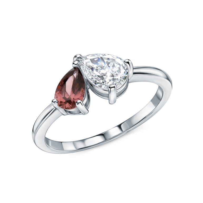 Серебряное кольцо с фианитами