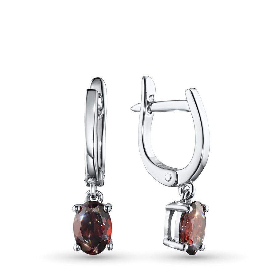 Серьги из серебра с гранатами э0606сг04202574
