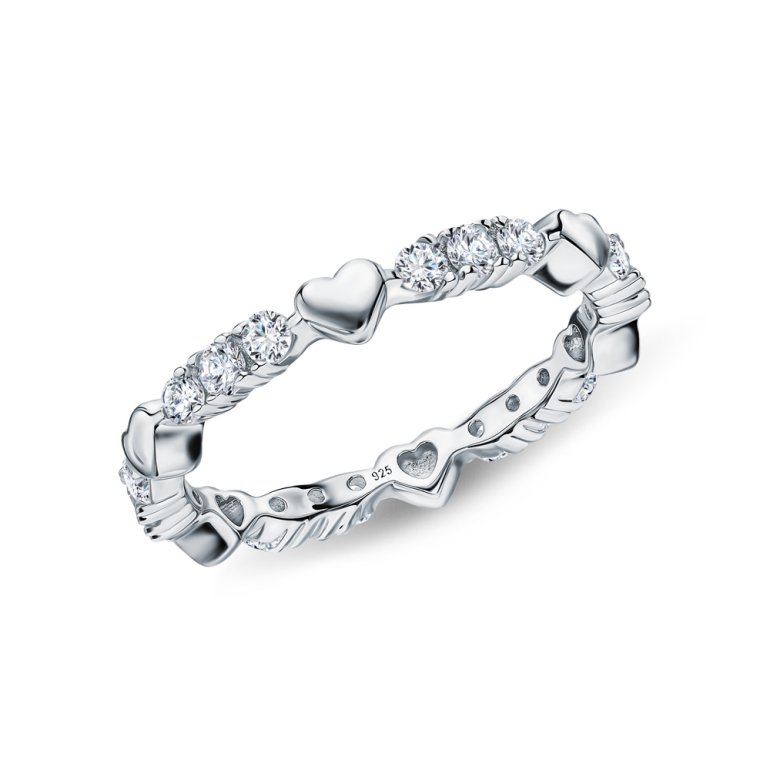 Серебряное кольцо с фианитами