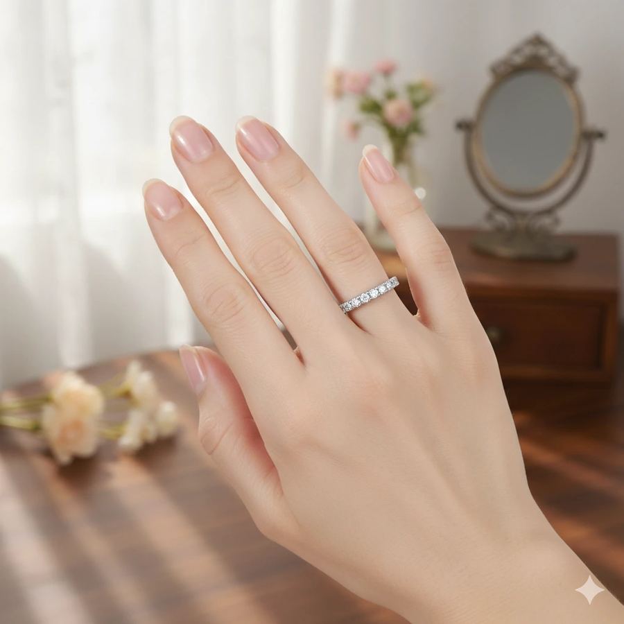 Кольцо из белого золота с бриллиантами э0901кц08161200 — фото 4