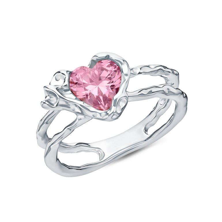 Серебряное кольцо с фианитами