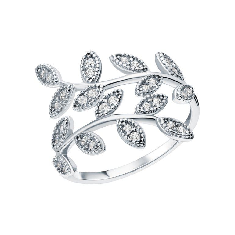 Серебряное кольцо с фианитами