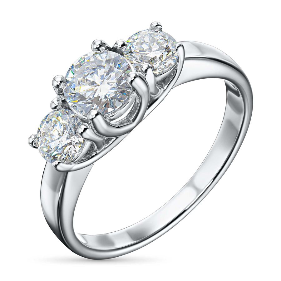 Классическое кольцо из белого золота э4712кц02187900_white