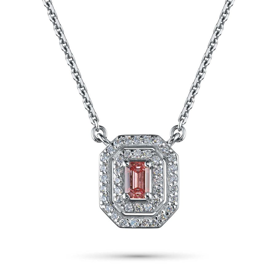 Колье из белого золота э0912кл11220007_pink