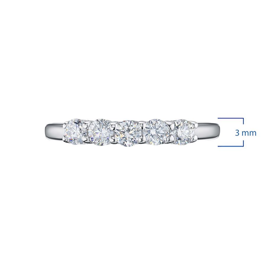 Классическое кольцо из белого золота с бриллиантами э0901кц05210701 — фото 3