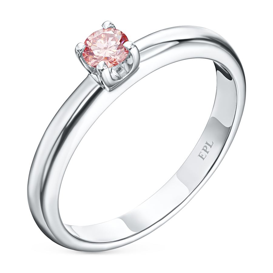 Помолвочное кольцо из белого золота э4012кц11102400_pink