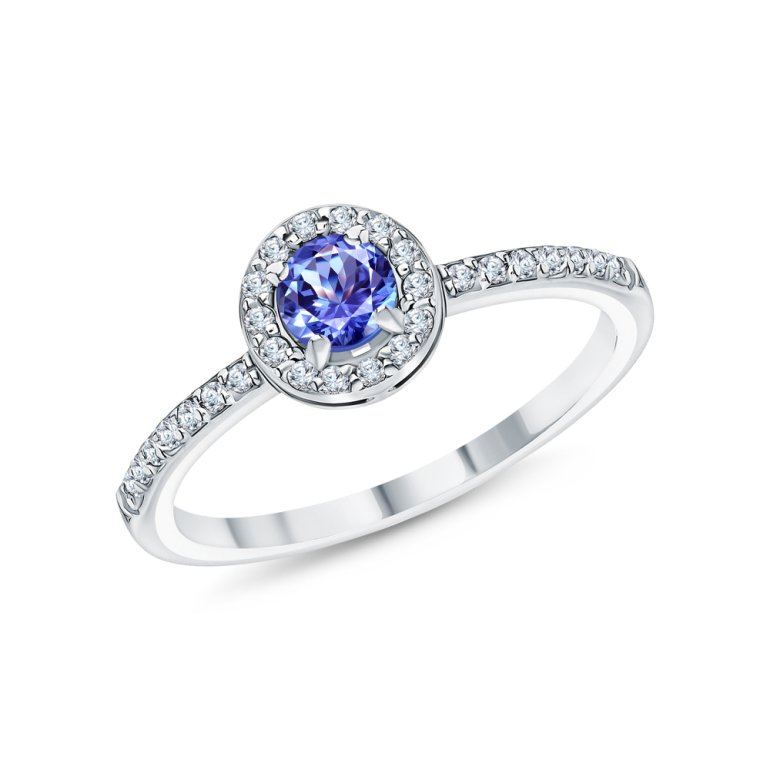 Серебряное кольцо с фианитами
