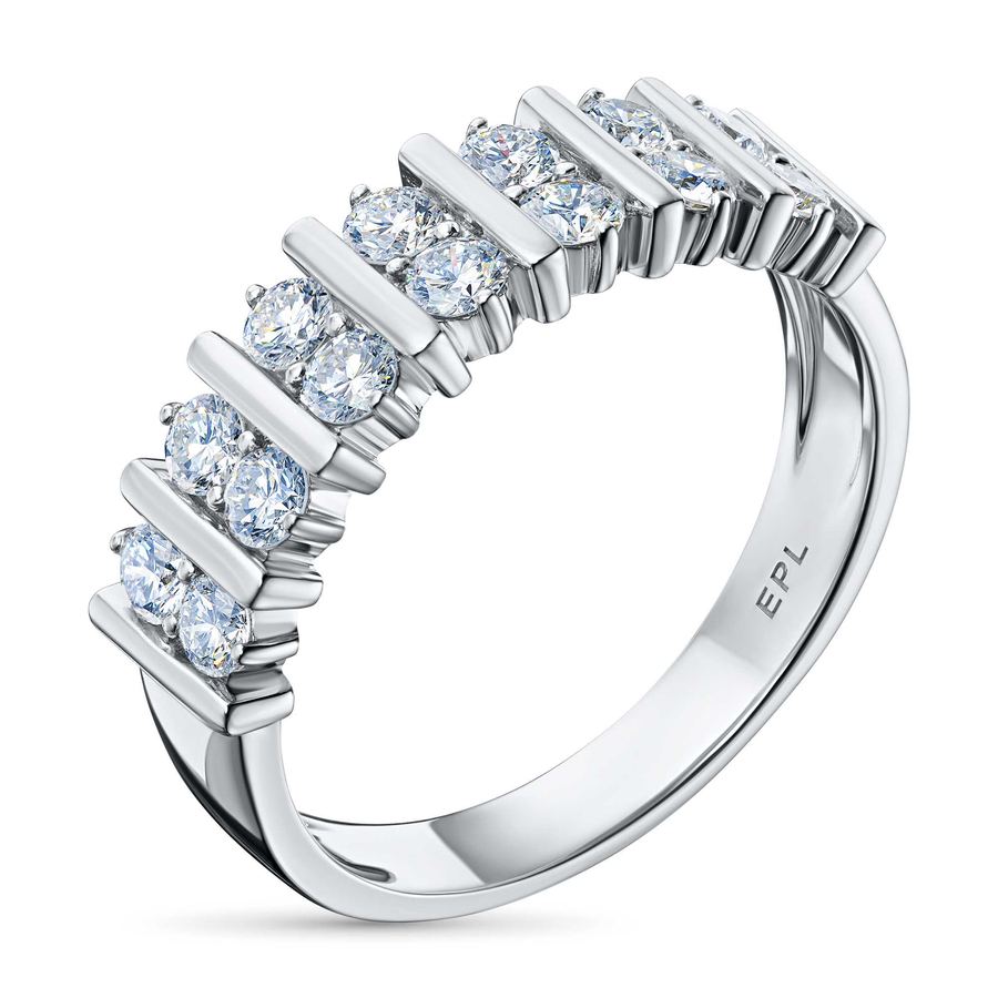 Классическое кольцо из белого золота э4712кц02159700_white