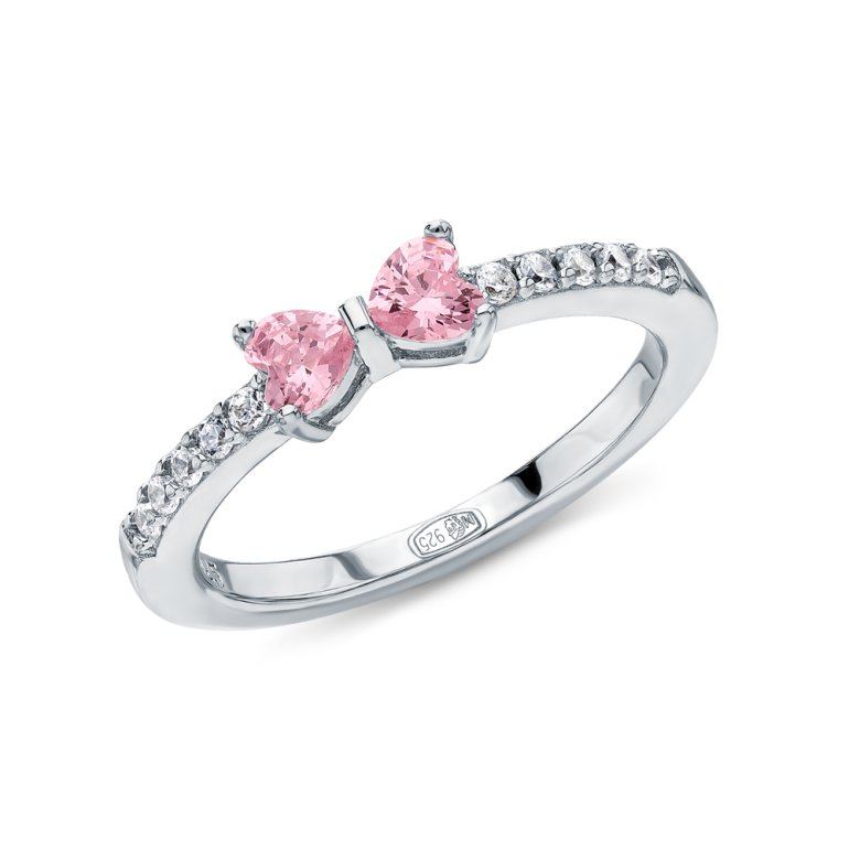 Серебряное кольцо с фианитами