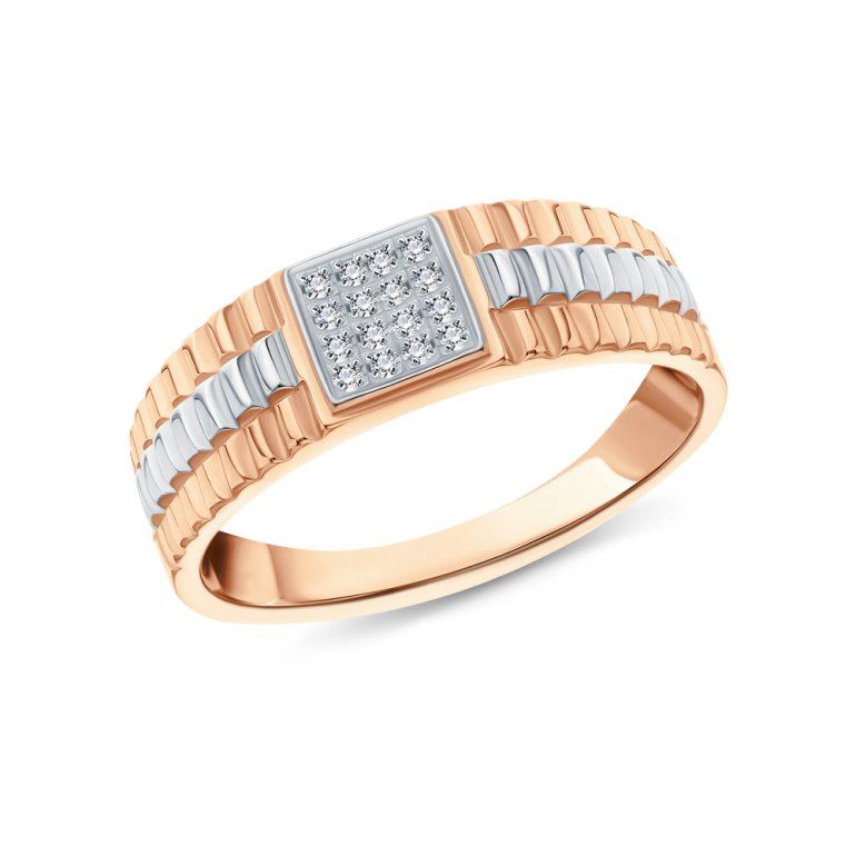 Золотое кольцо с фианитами