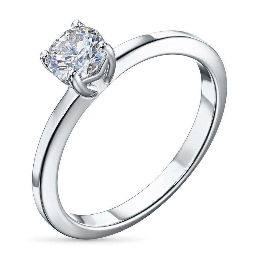 Классическое кольцо из белого золота э4712кц03220751_white