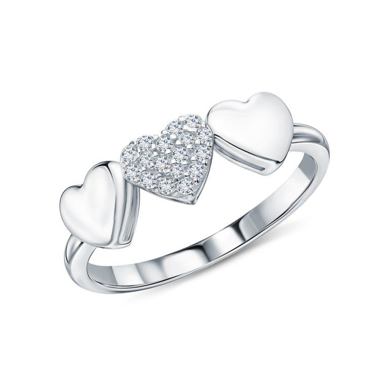 Серебряное кольцо с фианитами