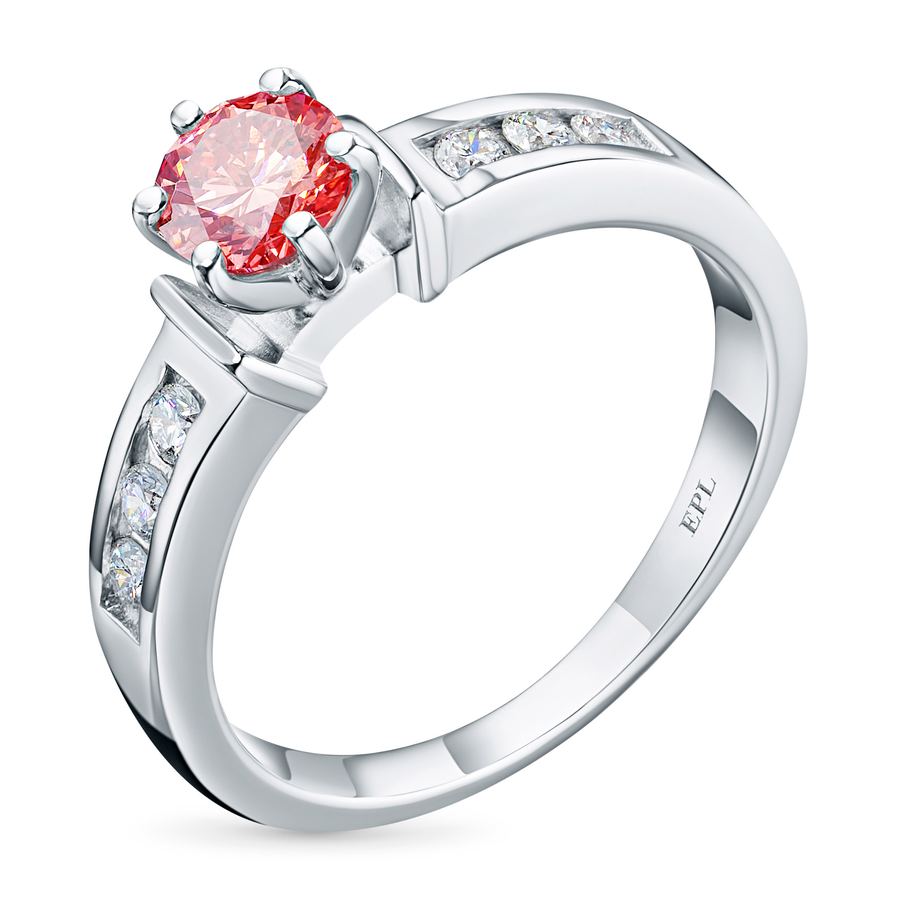 Кольцо из белого золота э0912кц08151700_pink