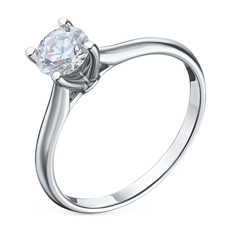 Классическое кольцо из белого золота э4712кц06200857_white
