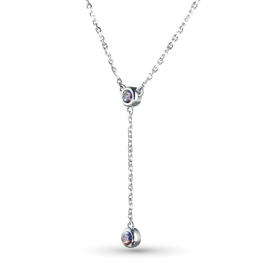 Колье из серебра с сапфирами э0677кл11171400