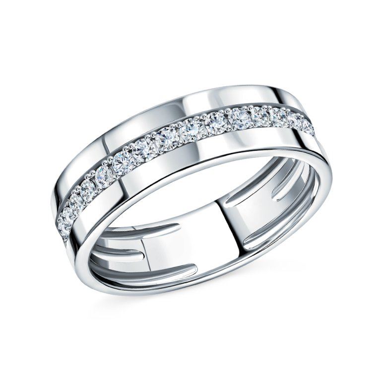 Золотое кольцо с бриллиантами природными