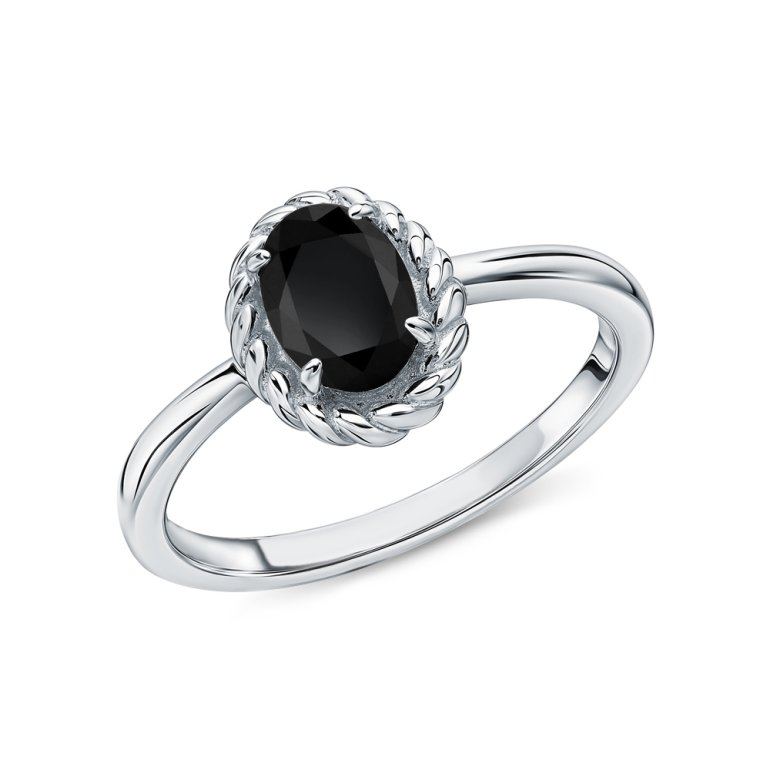 Серебряное кольцо с фианитом