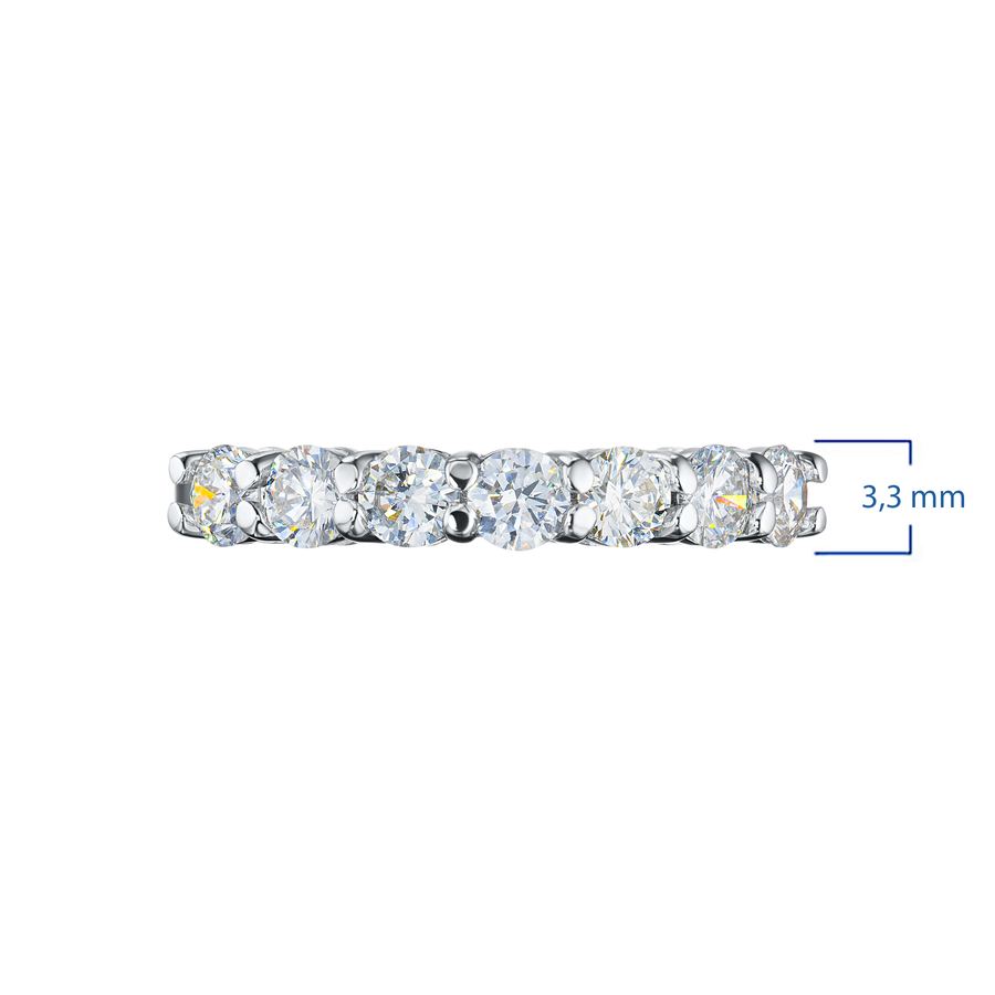 Классическое кольцо из белого золота с бриллиантами э4001кц04220552 — фото 3