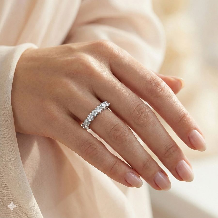 Классическое кольцо из белого золота э4712кц08151900_white — фото 5