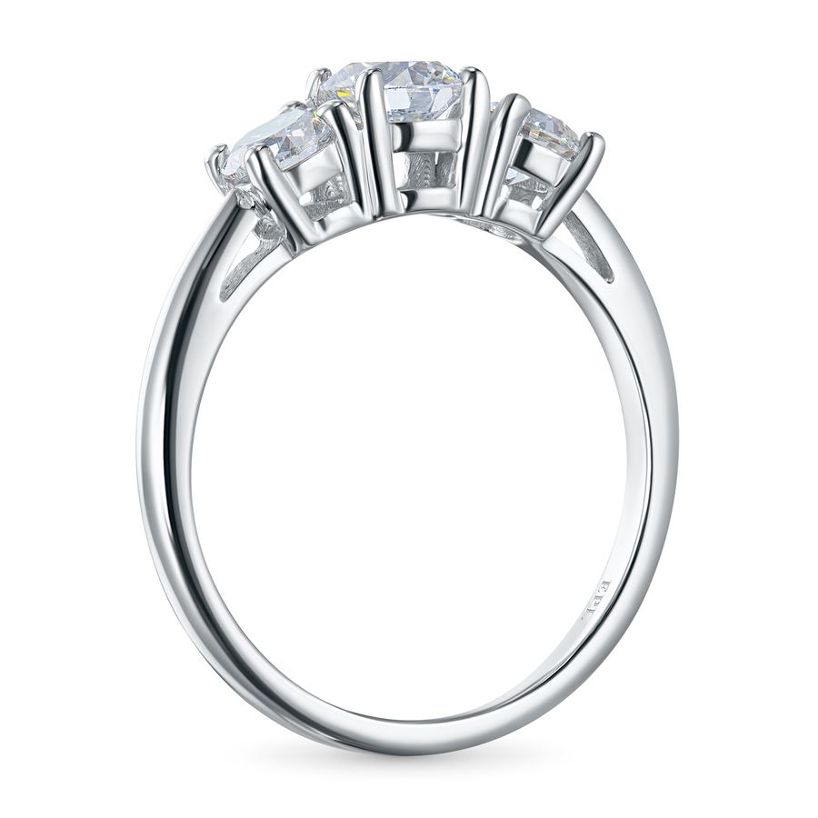 Классическое кольцо из белого золота э4712кц08220611_white — фото 4
