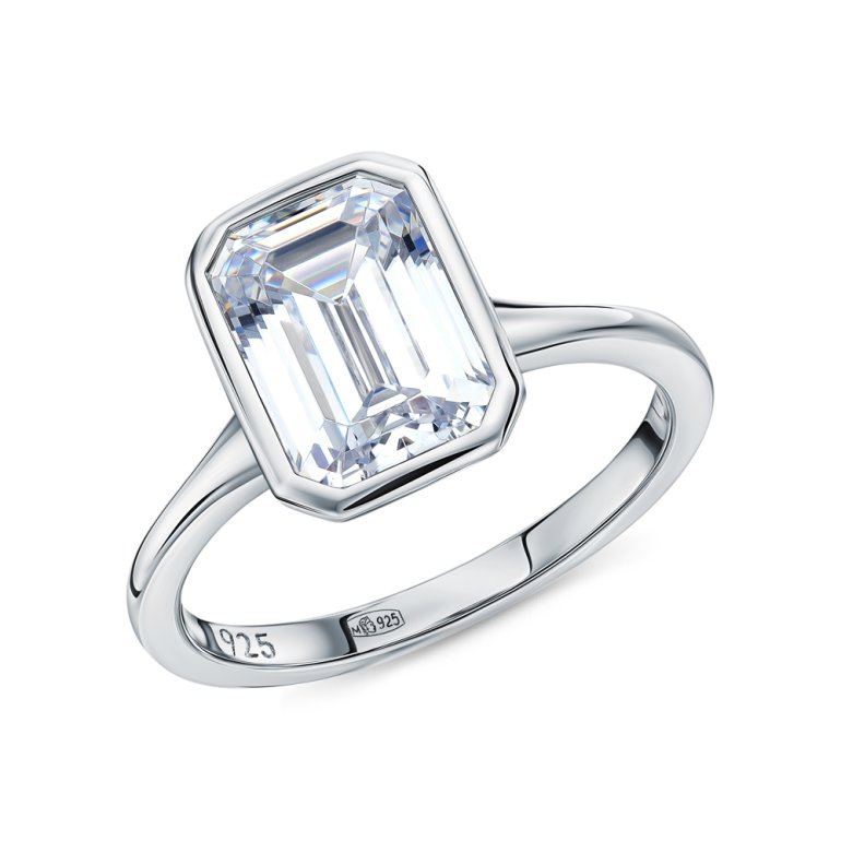 Серебряное кольцо с фианитами