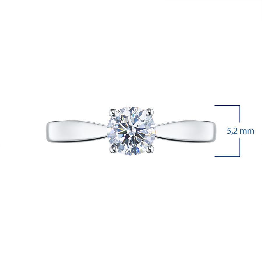 Кольцо из белого золота э4712кц10210212 — фото 4