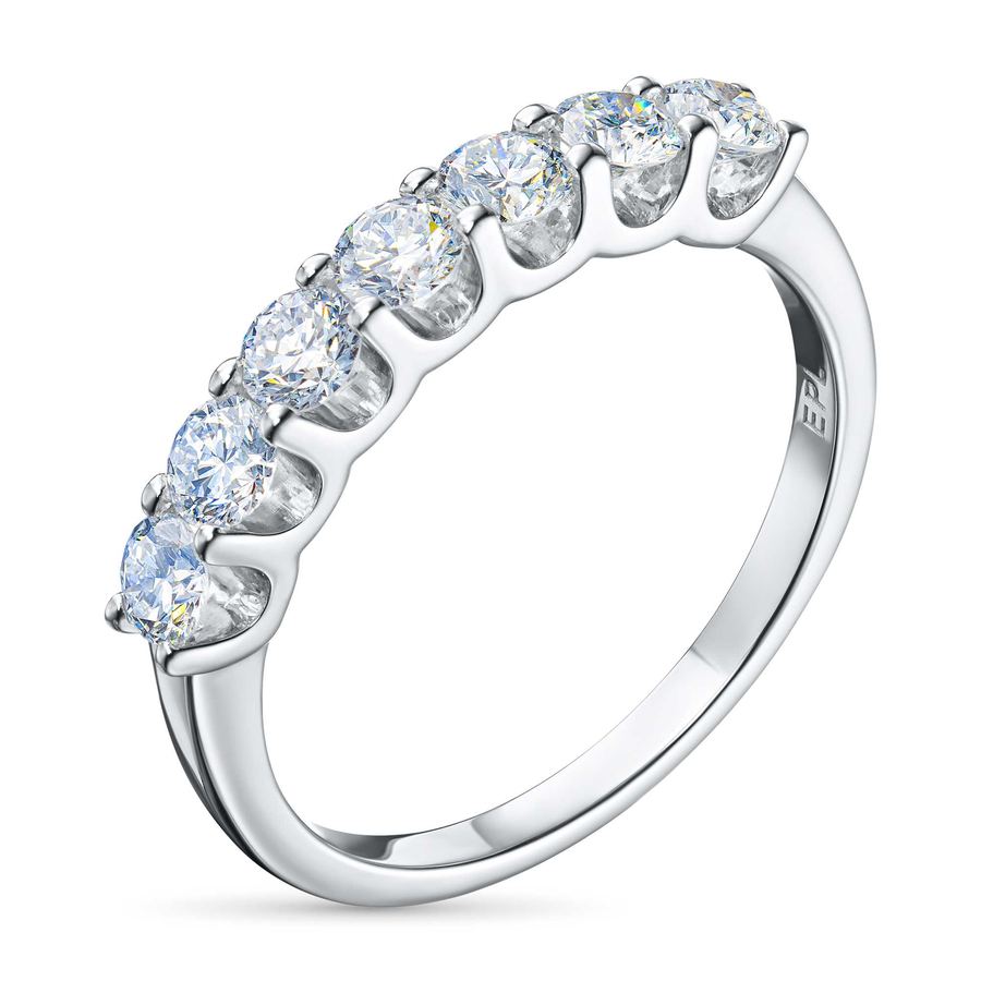 Классическое кольцо из белого золота э4712кц09200956_white