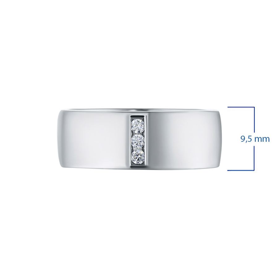 Классическое кольцо из белого золота с бриллиантами э0901кц02164100 — фото 3