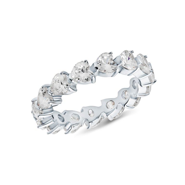 Серебряное кольцо с фианитами