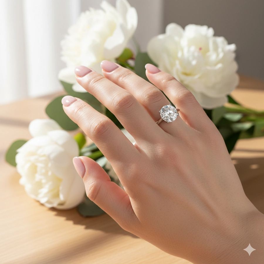 Помолвочное кольцо из белого золота э4712кц10231152_white — фото 4