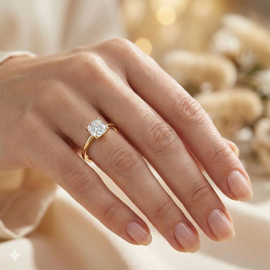 Классическое кольцо из желтого золота э0312кц12231175 — фото 4
