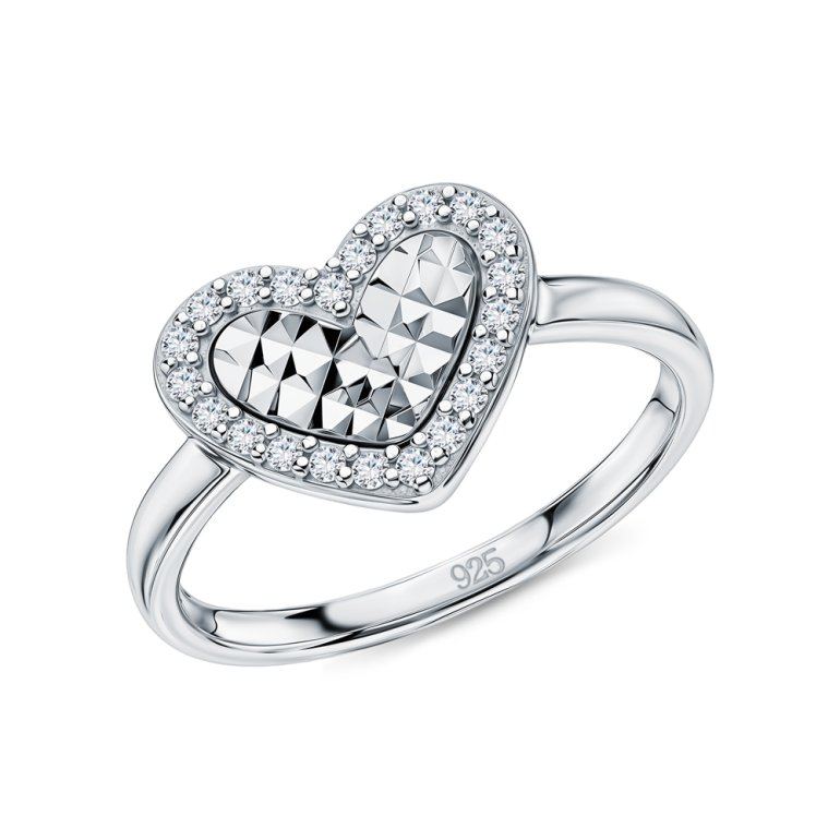 Серебряное кольцо с фианитами