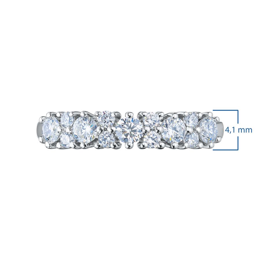 Классическое кольцо из белого золота э4712кц12142100_white — фото 3