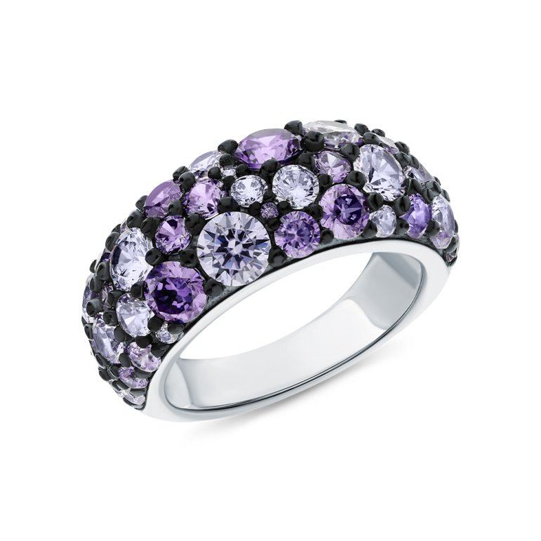 Серебряное кольцо с фианитами