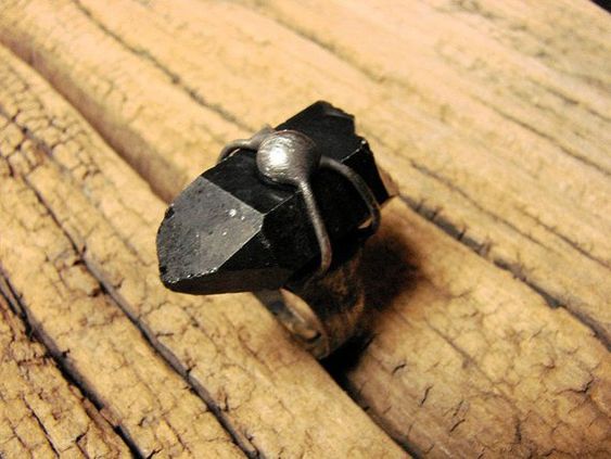 кольцо с морионом 37 usd