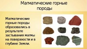 магматические горные породы